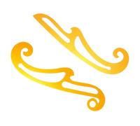 SUPVOX Regla Curva Multiusos para Costura 2 Piezas, Plantilla de Dibujo de 1300s para Diseño y Confección de Ropa, Herramienta Precisa para Marcaje y Pruebas en Manualidades y Moda