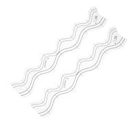 SUPVOX Regla de Acolchado Curva Transparente de Acrílico 2 Piezas para Coser en Máquina Doméstica, Plantilla Ondulada para Patchwork y Costura Precisa en Proyectos de Colcha