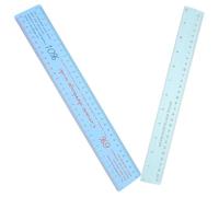 SUPVOX Regla de Arcilla Plástica Flexible para Cerámica 2 Piezas, Herramienta de Medición de Escala de Contracción, Suministros para Manualidades y Esculturas de Arcilla, Uso Profesional