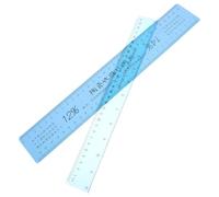 SUPVOX Regla de Cerámica Flexible y Suave de Plástico, Escala de Contracción Precisa, 2 Piezas, Regla Milimétrica en Centímetros y Pulgadas para Cerámica, Dibujo Técnico y Manualidades