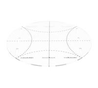 SUPVOX Regla de Patchwork Acrílica Profesional de 5 Pulgadas, Herramienta de Costura y Acolchado Duradera para Corte y Confección, Plantilla Multifunción para Manualidades y Costura