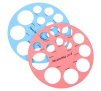 SUPVOX Regla de Silicona para Pezones 2 Piezas Buena Flexibilidad para Medir Superficies Curvas o Planas, Herramienta Práctica para Bebés y Madres