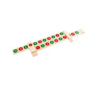 SUPVOX Regla Matemática de Madera Montessori para Juguete Educativo Portátil para Aprendizaje de Números y Aritmética Herramienta para Desarrollo Infantil