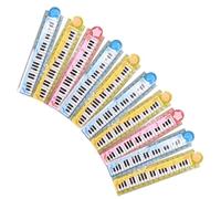 SUPVOX Regla Plegable para 30 Cm Diseño de Piano, 20 Piezas de Plástico Seguro, Portátil y Multifuncional para Estudiantes y Uso Escolar Diario Color Aleatorio