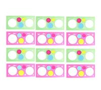 SUPVOX Reglas de Pintura para 12 Piezas Plantillas de Dibujo Escolar Transparentes de Plástico Color Aleatorio Plantilla Creativa para Manualidades y Pintura Infantil Color Aleatorio