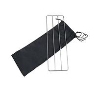 SUPVOX Rejilla de Enfriamiento Inoxidable para Barbacoa y Cocina para Camping y Picnic Incluye Bolsa de Almacenamiento Soporte para Utensilios y Parrillas de Comida para Hamburguesas