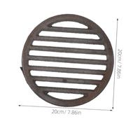SUPVOX Rejilla de Hierro Redonda para Barbacoa Exterior Repuesto Resistente para Parrilla de Accesorios Duraderos para Fogones y Camping