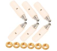 SUPVOX Relación de Botones Dorados con Ejes Hexagonales Repuesto Profesional para Máquinas de Sintonización Compatible con Guitarras Acústicas y Eléctricas