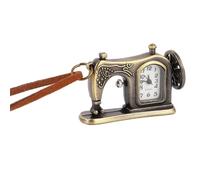 SUPVOX Reloj de Bolsillo Retro con Forma de Máquina de Coser en Aleación de Zinc, Reducido Detalles Exquisitos para Colgar Cuello, Estilo Vintage Delicado