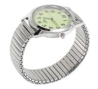 SUPVOX Reloj Digital Luminoso Banda Elástica de Acero Inoxidable para Personas Mayores y Espejo Orgánico, Ligero y Clásico Ocasiones
