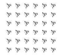 SUPVOX Remaches de Estrella Planos de 12 Mm, 100 Unidades, Tachuelas para Decoración de Ropa y Artesanía en Cuero, Pernos de Aleación Zinc para Bolsos, Zapatos y Prendas Punk