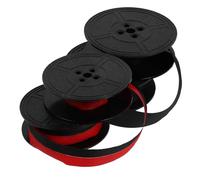 SUPVOX Repuesto de Cinta para Máquina de Escribir Personal 2 Piezas, Tinta Roja y Negra, Compatible Máquinas de Escribir Mecánicas y Hero, Uso Versátil en Ambientes Profesionales