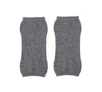 SUPVOX - Rodilleras de lana, cortas y cálidas, de cachemira, antideslizantes, rodilleras suaves, cálidas, para invierno, para mujeres mayores, color gris oscuro
