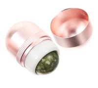 SUPVOX Rodillo Facial Portátil, Masajeador de Piel Facial de Jade y Metal, Rosa, Compacto y Ligero, para Mujeres, Mejora la Elasticidad Piel, para Ojos y Rostro