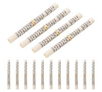 SUPVOX Rollos de Mezuzá Kosher 15 Piezas Aro Dorado Pergamino Judío de Bendición para Puerta, Decoración Hebrea del Hogar para Festividades y Protección Espiritual