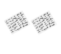 SUPVOX Sellos Transparentes Creativos para Álbumes de Recortes 2 Piezas Sellos de Silicona DIY Patrones de Alfabeto Transparentes para Scrapbooking y Decoración de Diarios