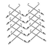 SUPVOX Set De 48 Piezas De Ganchos y Tuercas Para Banjo, Accesorios Metálicos De Reparación, Soportes Planos Tensión, Kit Completo Para Mantenimiento De Banjos e Instrumentos Musicales Folclóricos