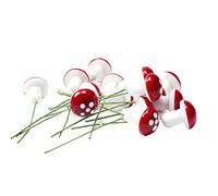 SUPVOX Mini Setas Decorativas para Macetas Y Jardín Bonsái con Alambre Flexible Accesorios para Decoración De Paisajes Micro Y Plantas Decorativas En Interiores Y Exteriores