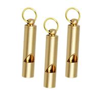 SUPVOX Silbato Vintage de Metal para Exteriores 3 Piezas Llavero Silbato de Seguridad Retro para Camping Senderismo y Emergencias Durable y Práctico para Uso Deportivo