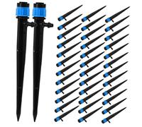 SUPVOX Sistema De Riego Por Goteo 50 Piezas Estacas De 13 Cm Para Jardín y Frutales, Boquillas De Pulverización Plásticas, Cobertura 360° Uniforme Para Macetas y Cultivos