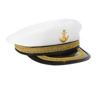 SUPVOX Sombrero Para Mujer y Hombre Estilo Marinero Visera Curva Para Protección Solar Accesorio Para Disfraces Náuticos y Fiestas Temáticas Adecuado Para Navegación y Eventos Al Aire