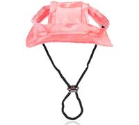 SUPVOX Sombrero para Perro Ajustable de Algodón Rosa Tamaño L, Gorra de Béisbol Parasol Orejas Descubiertas, Protección Solar Antideslizante Adecuado para Mascotas al Aire Libre