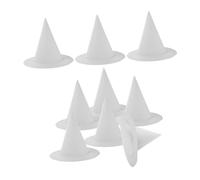 SUPVOX Sombreros de Bruja para 8 Piezas de Papel Pintable, Manualidades Creativas para Halloween, Accesorios DIY para Fiesta Infantil y Decoración Temática