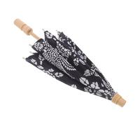 SUPVOX Sombrilla Tradicional China Pequeña para Danza Tela Floral Azul Vintage Paraguas Decorativo Étnico Hecho a Mano para Teatro Cosplay y Ambientación Oriental