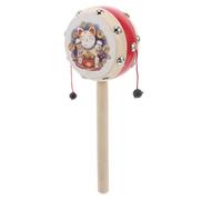 SUPVOX Sonajero de Gato Suerte para Bebés Juguete Musical de Madera Diseño Tradicional Chino para Aprendizaje Temprano y Entretenimiento Infantil