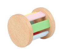 SUPVOX Sonajero De Madera Para Ñiño Montessori, Juguete Educativo, Tamaño Pequeño, Color Natural, Instrumento Musical Para Desarrollo Sensorial y Estimulación Temprana En Bebés