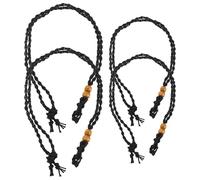 SUPVOX Soporte Ajustable para Piedras Naturales 4 Piezas Cordón Trenzado para Jaula de Cristal Red de Malla Resistente para Colgante de Cuarzo Cordón para Collar Tamaño Grande 40-45