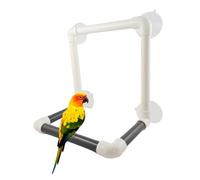 SUPVOX Soporte De Ducha Portátil para Pájaros Perchero De PVC Desmontable para Aves para Periquitos y Canarios Estación para Casa y Ventanas