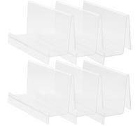 SUPVOX Soporte de Exhibición Transparente para Carteras de Escritorio, Estante Organizador Compacto de Plástico, 6 Piezas para Tienda Minorista y Mostrador, Porta Postales y Soporte