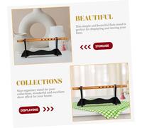 SUPVOX Soporte de Mesa para Flauta y Espada de Madera Exhibidor Decorativo para Hogar Organizador Compacto para Flauta Travesera y Armas Diseño Sencillo y Elegante