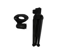 SUPVOX Soporte de Micrófono de Escritorio Ajustable Clip de Plástico Negro, Diseño Desmontable y Fácil de Desarmar para Reuniones en Línea y Podcasting