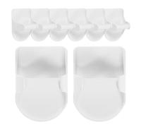 SUPVOX Soporte de Pared para Botella de Spray Fuerte Adhesivo, 8 Piezas, Ganchos Circulares de Color Claro, Portabotellas Pulverizador Multiusos para Cocina y Baño, Colgadores