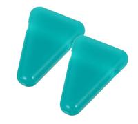 SUPVOX Soporte de Silicona para Diapasón Triángulo Verde, Estabilizador para Práctica de Yoga y Sanación Sonora, Base Protectora Antideslizante para Meditación, 2 Piezas