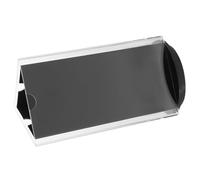 SUPVOX Soporte Giratorio de Mesa Acrílico 90x180 Mm, Expositor Triangular para Tarjetas de Menú y Letreros, Base Estable para Restaurantes, Oficina y Eventos