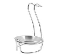 SUPVOX Soporte para Cucharas de Cocina de Acero Inoxidable, Reposacucharas Compacto y Resistente, Organizador para Cucharones y Utensilios, Adecuado para Almacenamiento en Encimera y Uso