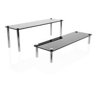 SUPVOX Soporte para Cupcakes Acrílico y Metal Desmontable 2 Piezas 30x9 Cm y 10 Cm, Estante de Exhibición para Postres, Tartas y Buffets, Adecuado para Fiestas y Banquetes