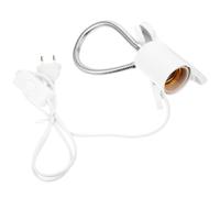 SUPVOX Soporte para Lámpara de Calor con Clip para Reptiles Blanco, Ilumina Direcciones, Adecuado para Tanque de Reptiles y Crecimiento Óptimo de Plantas