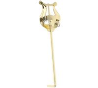 SUPVOX Soporte Portátil de Metal para Trompeta y Cornet, Abrazadera de Partitura Fácil de Instalar y Diseño Compacto Dorado para Músicos en Marcha