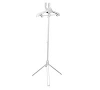 SUPVOX Soporte Portátil Plegable para Ropa Estructura Telescópica y Clips Integrados, Ahorro de Espacio Adecuado para Ropa Delicada y Pantalones en Apartamentos y Hogar