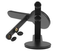 SUPVOX Soportes de Escritorio Verticales para Panel de Tablero Perforado, Acero Resistente, Color Negro, Par de Patas Ajustables para Organizador y Expositor de Mesa, Accesorios