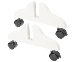 SUPVOX Soportes para Mamparas Divisorias de Ambientes 2 Piezas Base Divisoria Engrosada de Plástico Ruedas para Separador de Habitaciones y Paneles Plegables en Tonos Claros y Oscuros