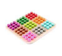 SUPVOX Sudoku de Madera para Juguete Educativo Matemático de Razonamiento Lógico y Coordinación Manual Didáctica para Preescolar Infantil de Desarrollo Cerebral