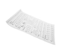 SUPVOX Tabla De Acordes Para Arpa Portátil Guía De Acordes Papel Para Principiantes Para Aprender Tocar El Arpa Casa o Clases De Música