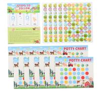 SUPVOX Tabla de Entrenamiento para Pegatinas Reutilizables Diseño y Seguro para Fomentar Hábitos de Baño y Niñas