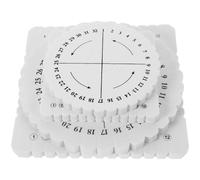 SUPVOX Tabla para Tejer Cuerdas 4 Piezas, Disco Trenzador Redondo y Cuadrado 150x150 Mm y 100x100 Mm, Herramientas de Tejido para Pulseras y Macramé, Accesorio Práctico para Manualidades