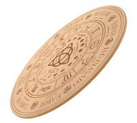 SUPVOX Tablero de Adivinación de Madera Natural Grande, Objeto de Adivinación Hogar Diseño de Ojo Malvado, Placa de Energía para Péndulo, Decoración y Suministros para Altar, Uso Ritual